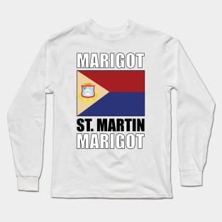 Flag of St Martin Long Sleeve T-Shirt